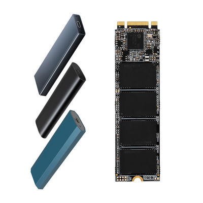 Logo personnalisé M.2 Disque d'état solide industriel 64 Go 128 Go 256 Go Disque dur 1 To SATA III SSD